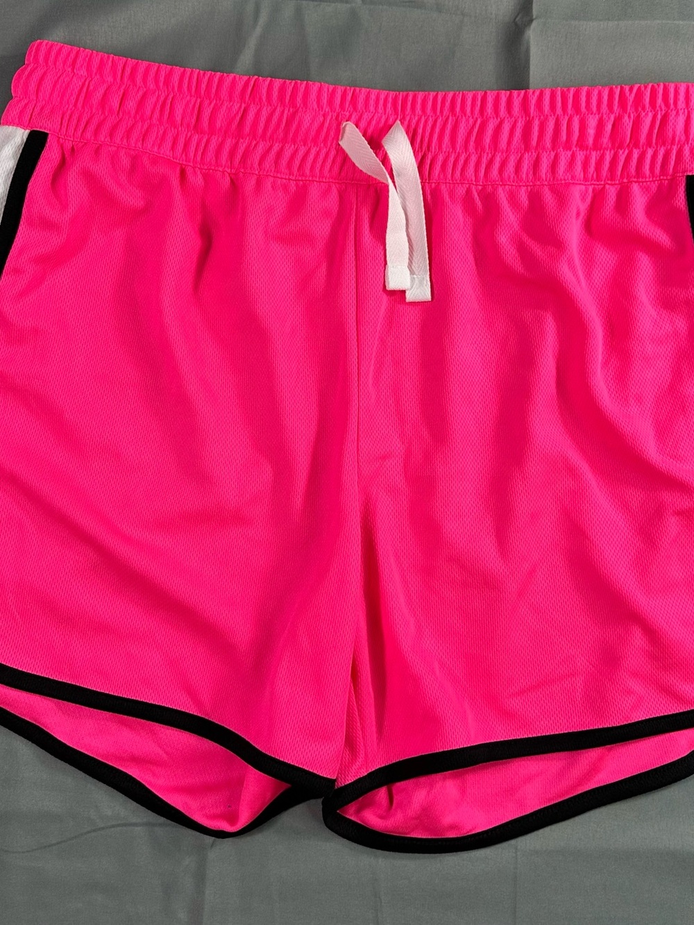 Zone Pro Neon Pink Athletic Shorts with Black Trim